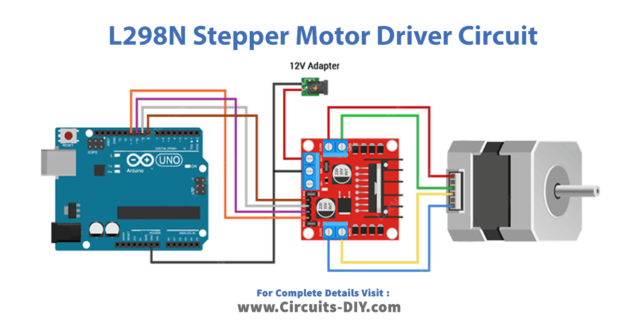 Control Stepper Motor With L298N Motor Driver & Arduino