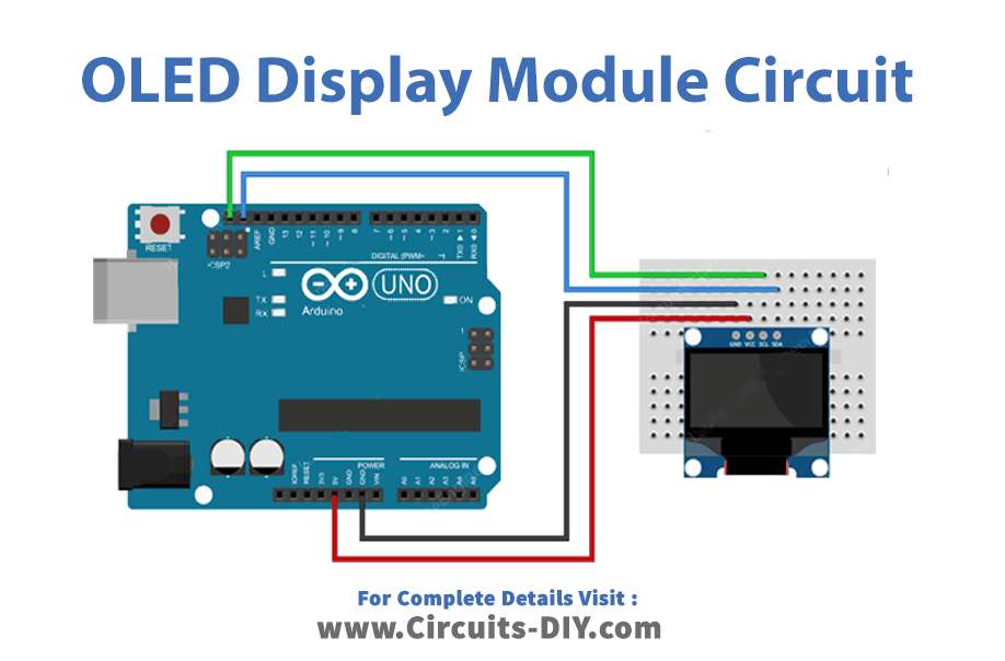 Interface Oled Graphic Display Module With Arduino