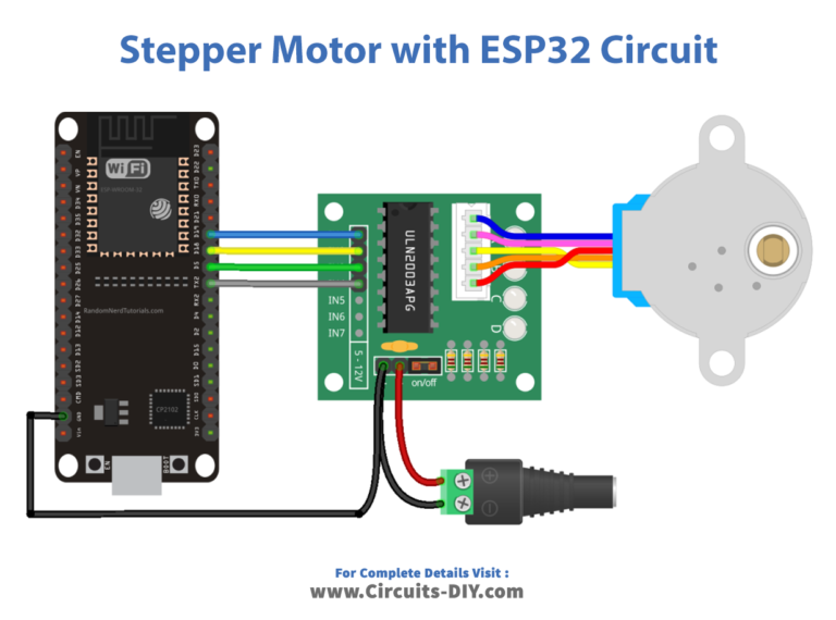 ESP32 with Stepper Motor 28BYJ-48 and ULN2003 Motor Driver