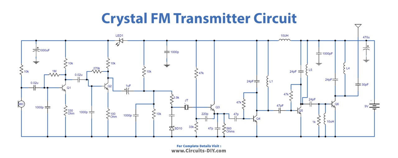 Crystal Controlled Fm Transmitter