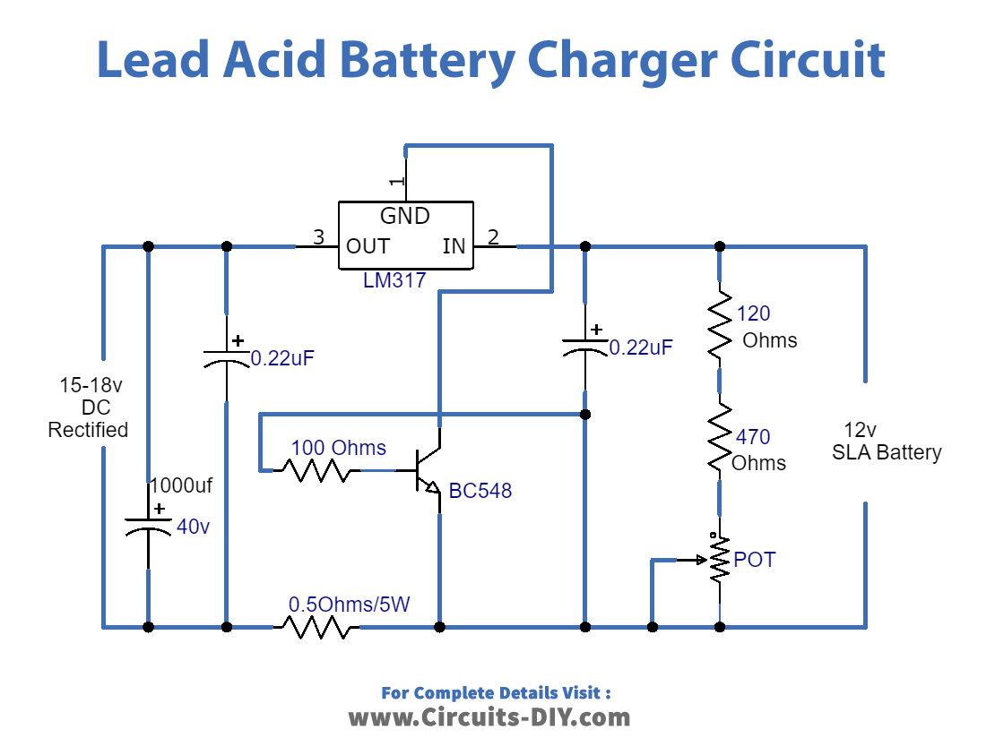 Lead Acid Battery Charger Circuit