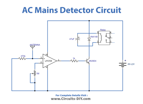 Contactless Ac Mains Detector Relay Switch