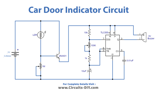 Contact Less Car Door Left Open Reminder Alarm