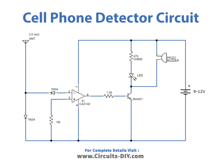 Long Range Cell Phone Detector with CA3140 IC