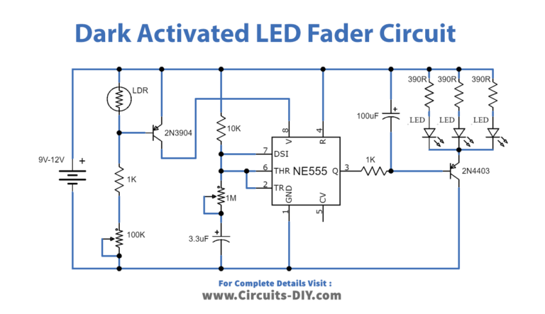 Dark Activated LED Fader with LDR