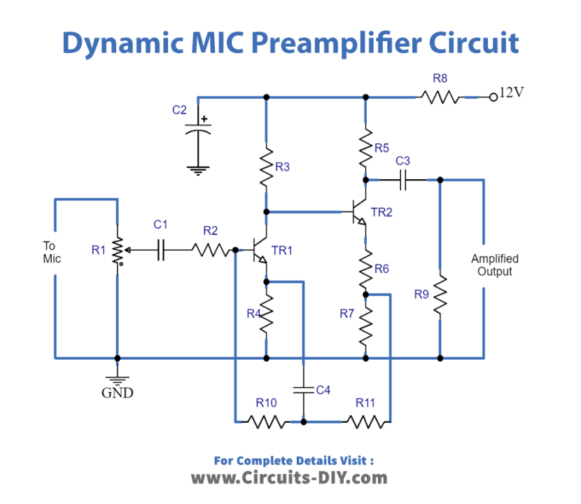 Dynamic MIC Preamplifier Circuit