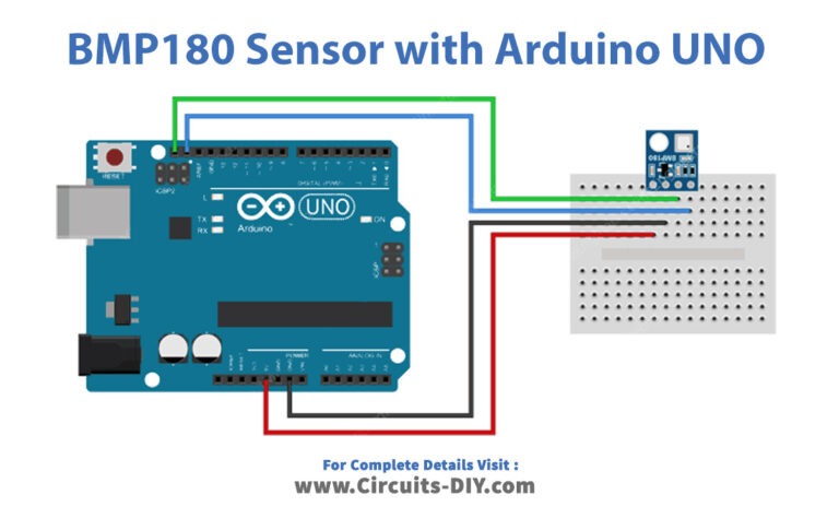 Interface BMP180 Barometric Pressure & Temperature Sensor with Arduino