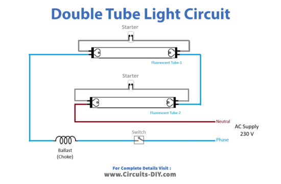 Double Tube Light Circuit Diagram