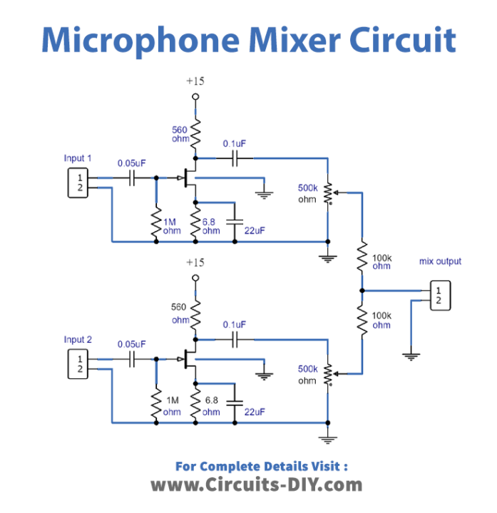 Microphone Mixer Circuit