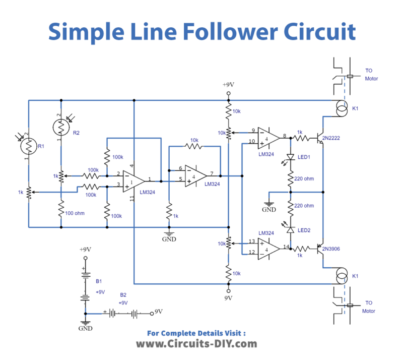 Simple clearance line follower