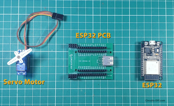 Servo Motor Control with Web Server - ESP32